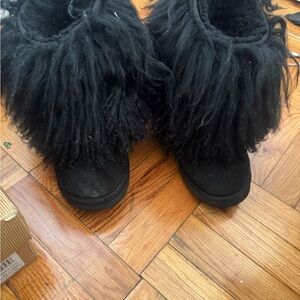 Black Fur Women's Boots